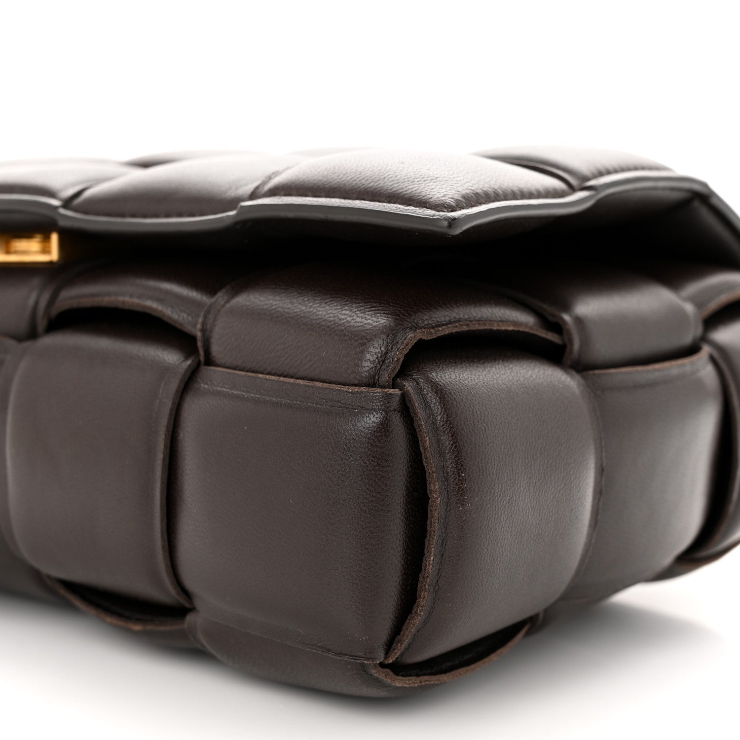 Bottega Veneta Lambskin Maxi Intrecciato Padded Chain Cassette Crossbody Bag Fondant 10 of 12