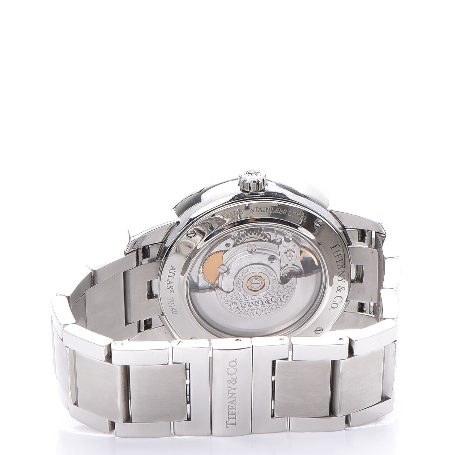 Tiffany Stainless Steel Diamond Bezel 37mm Atlas 3-Hand Automatic Watch 4 of 8