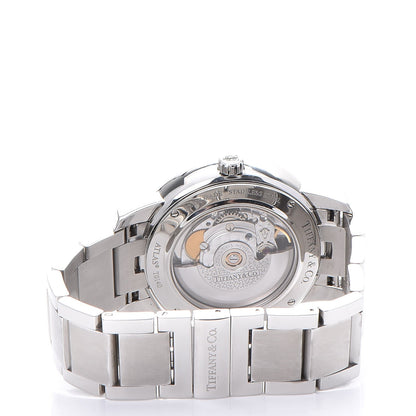 Tiffany Stainless Steel Diamond Bezel 37mm Atlas 3-Hand Automatic Watch 4 of 8