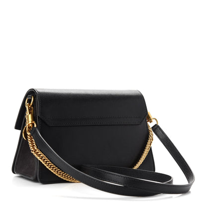 Givenchy Goatskin Suede Small GV3 Shoulder Bag Black 3 of 8