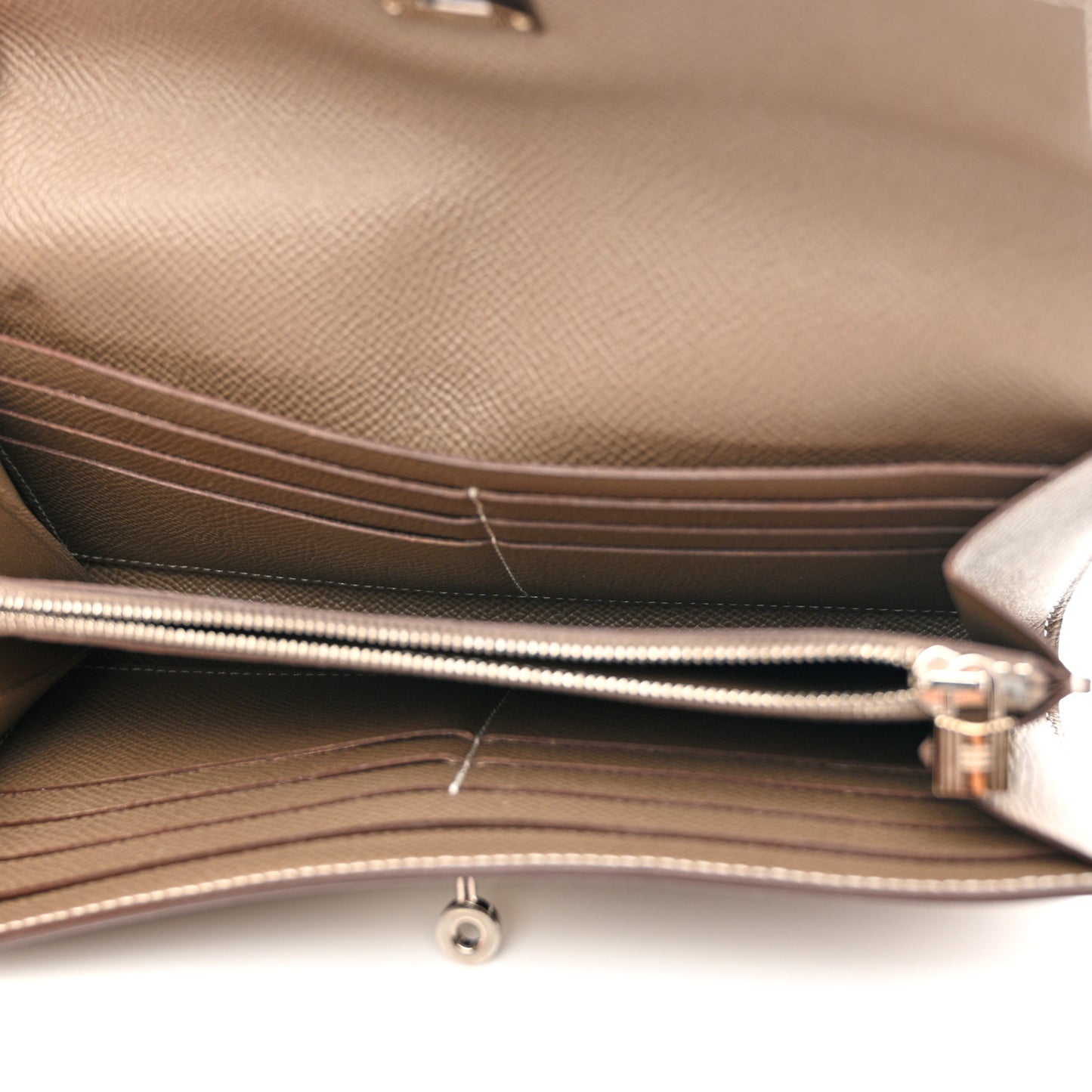 Epsom Kelly Longue Wallet Etoupe