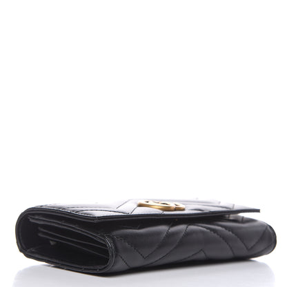 Gucci Calfskin Matelasse GG Marmont Continental Wallet Black 4 of 7