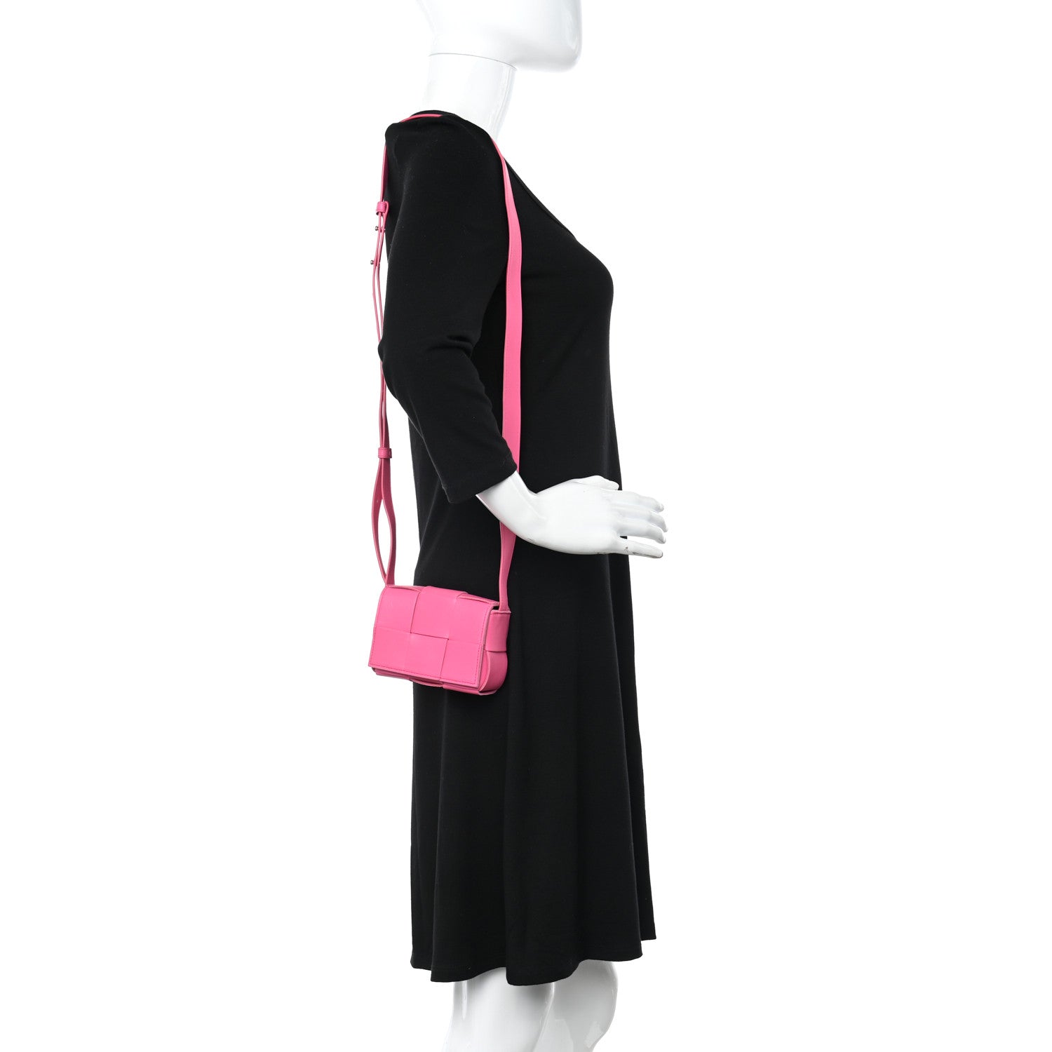 Bottega Veneta Lambskin Maxi Intrecciato Extra Mini Cassette Crossbody Bag Bon Bon 2 of 10