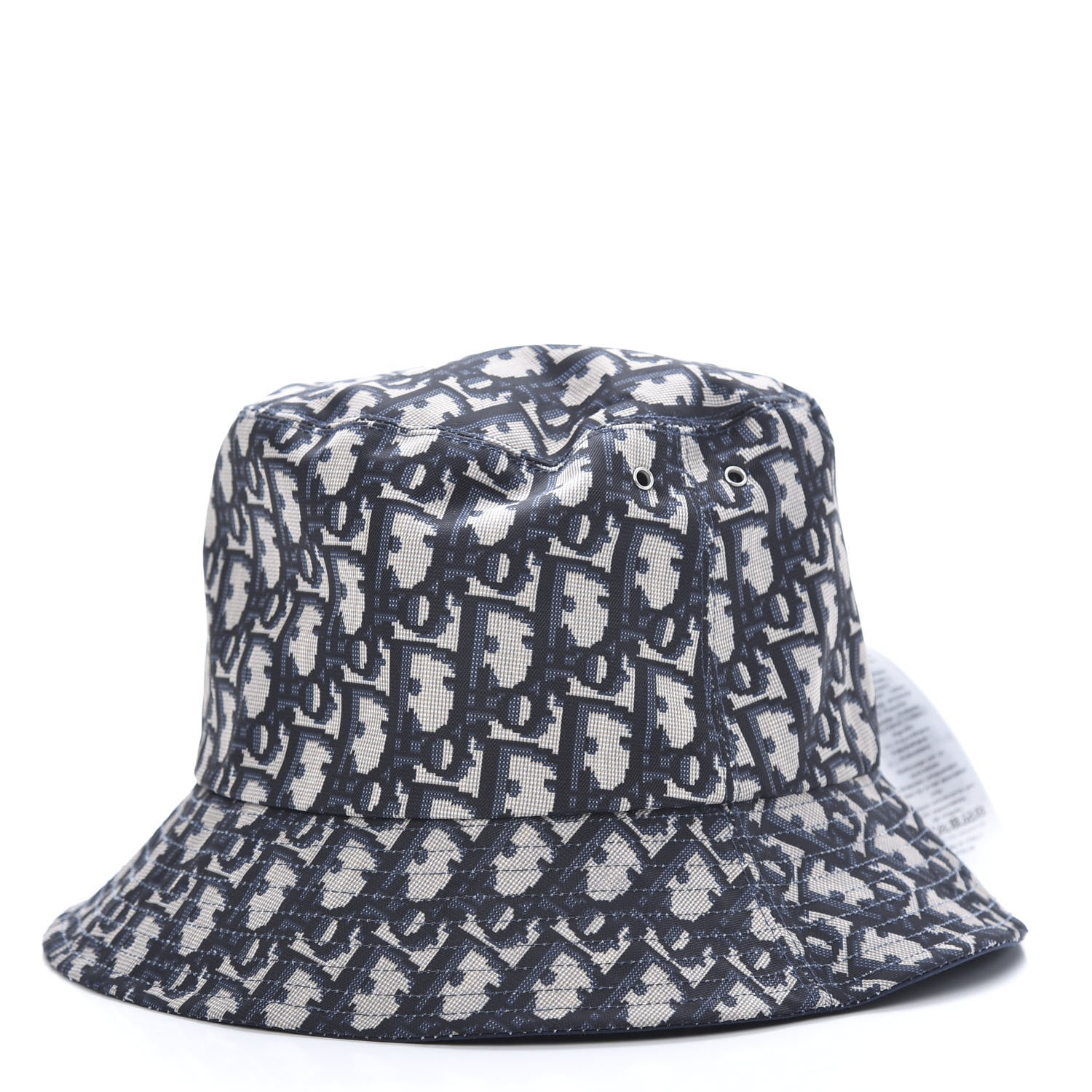 Christian Dior Oblique Reversible Teddy-D Brim Bucket Hat 58 Blue 4 of 11