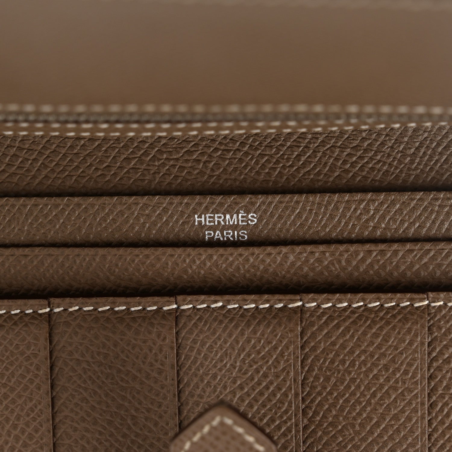 Hermes Epsom Bearn Gusset Wallet Etoupe 6 of 8