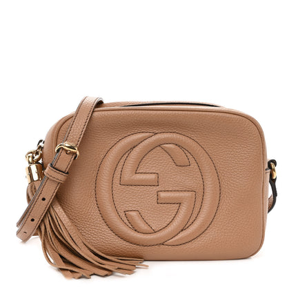 Gucci Pebbled Calfskin Small Soho Disco Bag Camelia 1 of 11