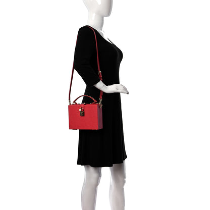 Dolce & Gabbana Calfskin Treasure Box Bag Red 2 of 13