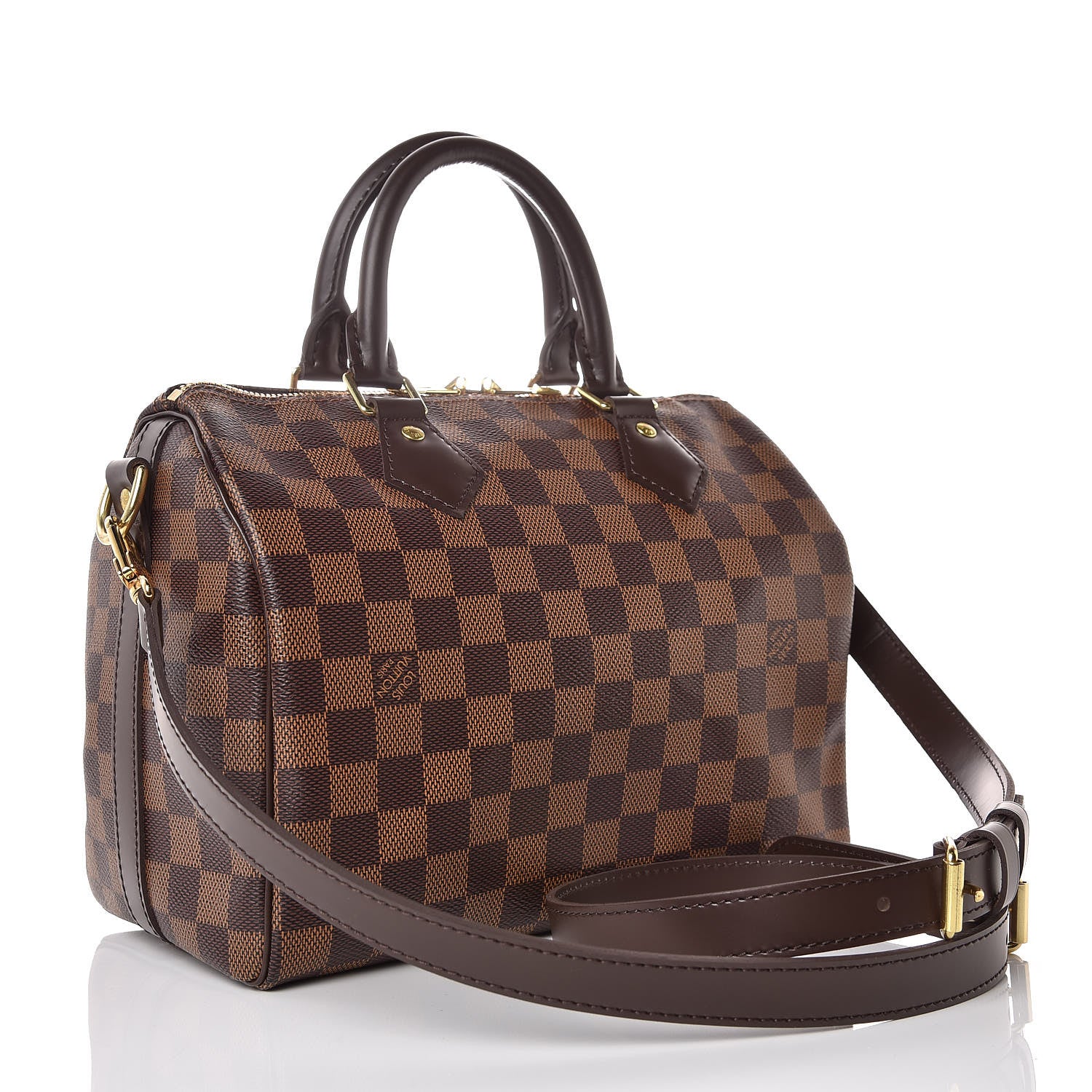 Louis Vuitton Damier Ebene Speedy Bandouliere 25 3 of 9