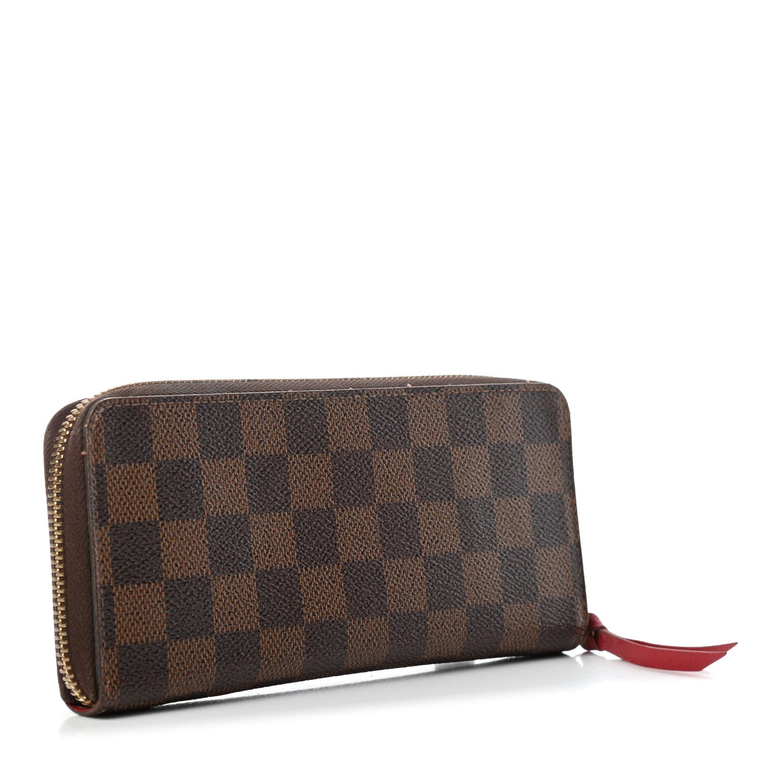 Louis Vuitton Damier Ebene Clemence Wallet Cherry 2 of 5