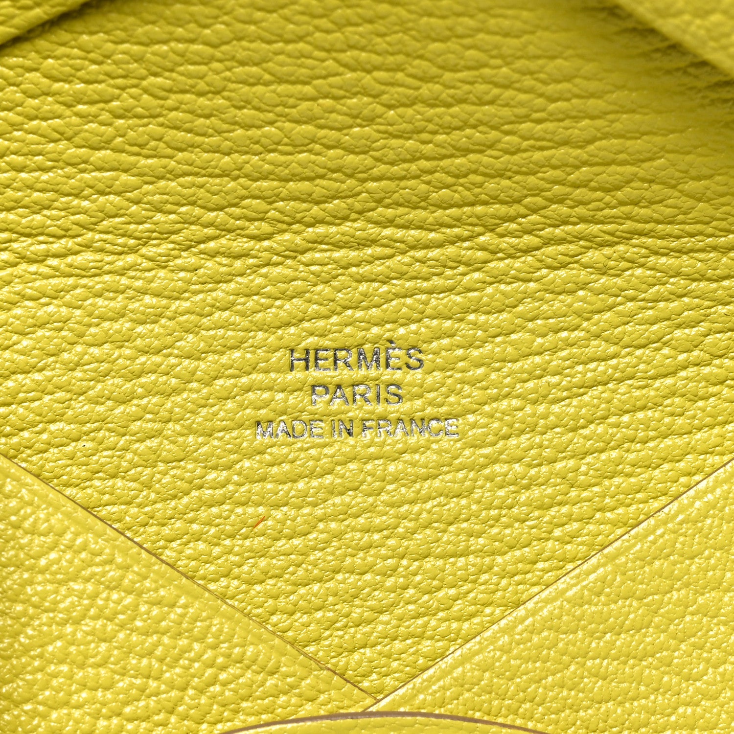 Hermes Chevre Mysore Calvi Card Case Lime 6 of 8