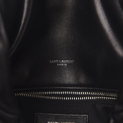Saint Laurent Lambskin Quilted Small Loulou Puffer Monogram Chain Satchel Black 5 of 9