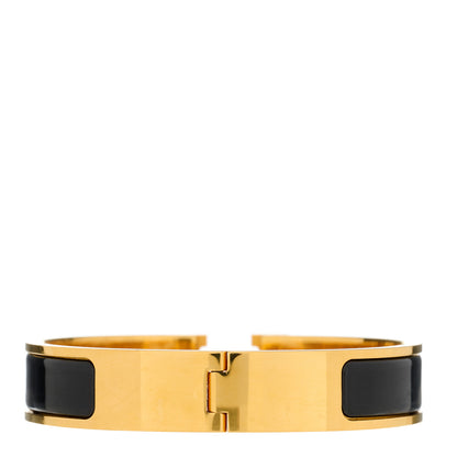 Hermes Enamel Narrow Clic Clac H Bracelet PM Black 2 of 3
