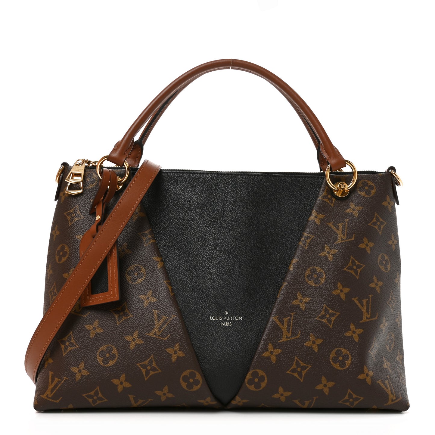 Monogram V Tote MM Black