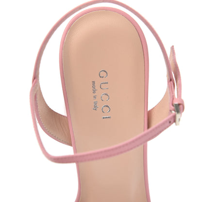 Gucci Calfskin GG Marmont Ankle Wrap 30/115mm Platform Sandals 39 Wild Rose 7 of 8