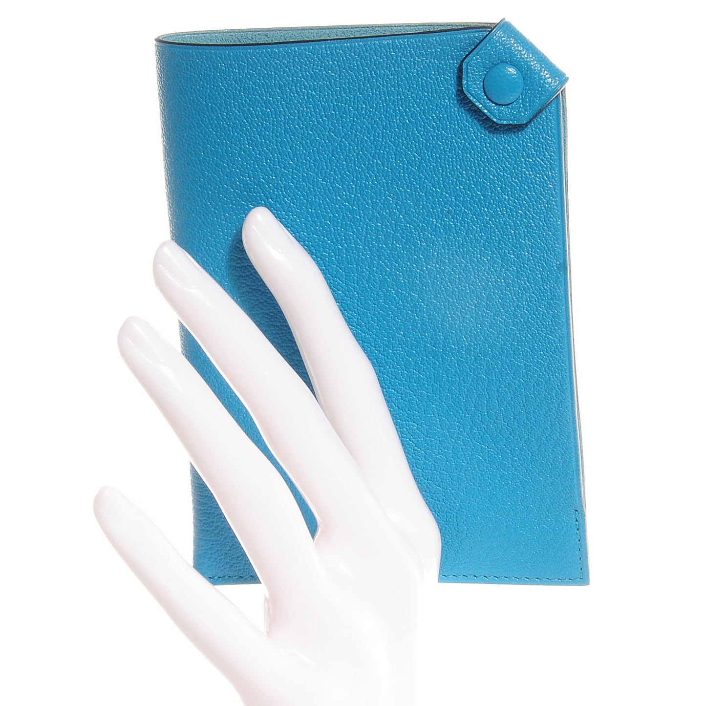 Chevre Mysore Tarmac PM Passport Holder Turquoise