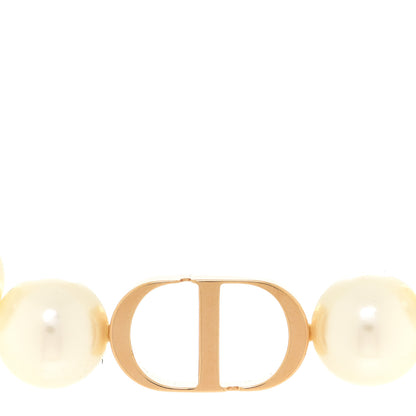 Christian Dior Pearl 30 Montaigne Choker Necklace Gold 4 of 7