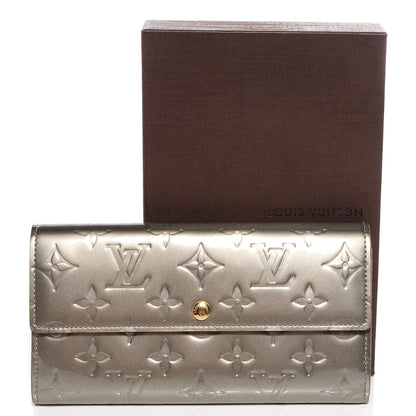 Louis Vuitton Vernis Sarah Wallet Gris Art Deco 5 of 8