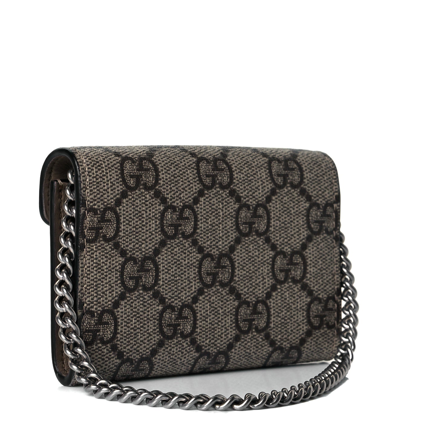 GG Supreme Monogram Dionysus Coin Purse Taupe