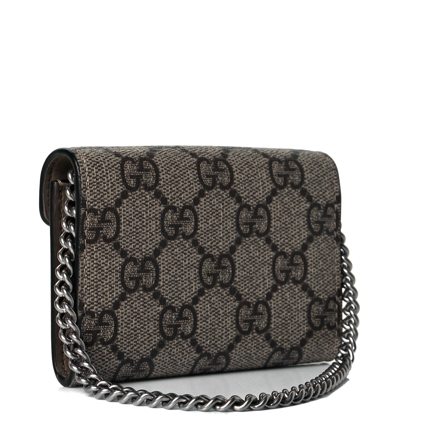Gucci GG Supreme Monogram Dionysus Coin Purse Taupe 3 of 8