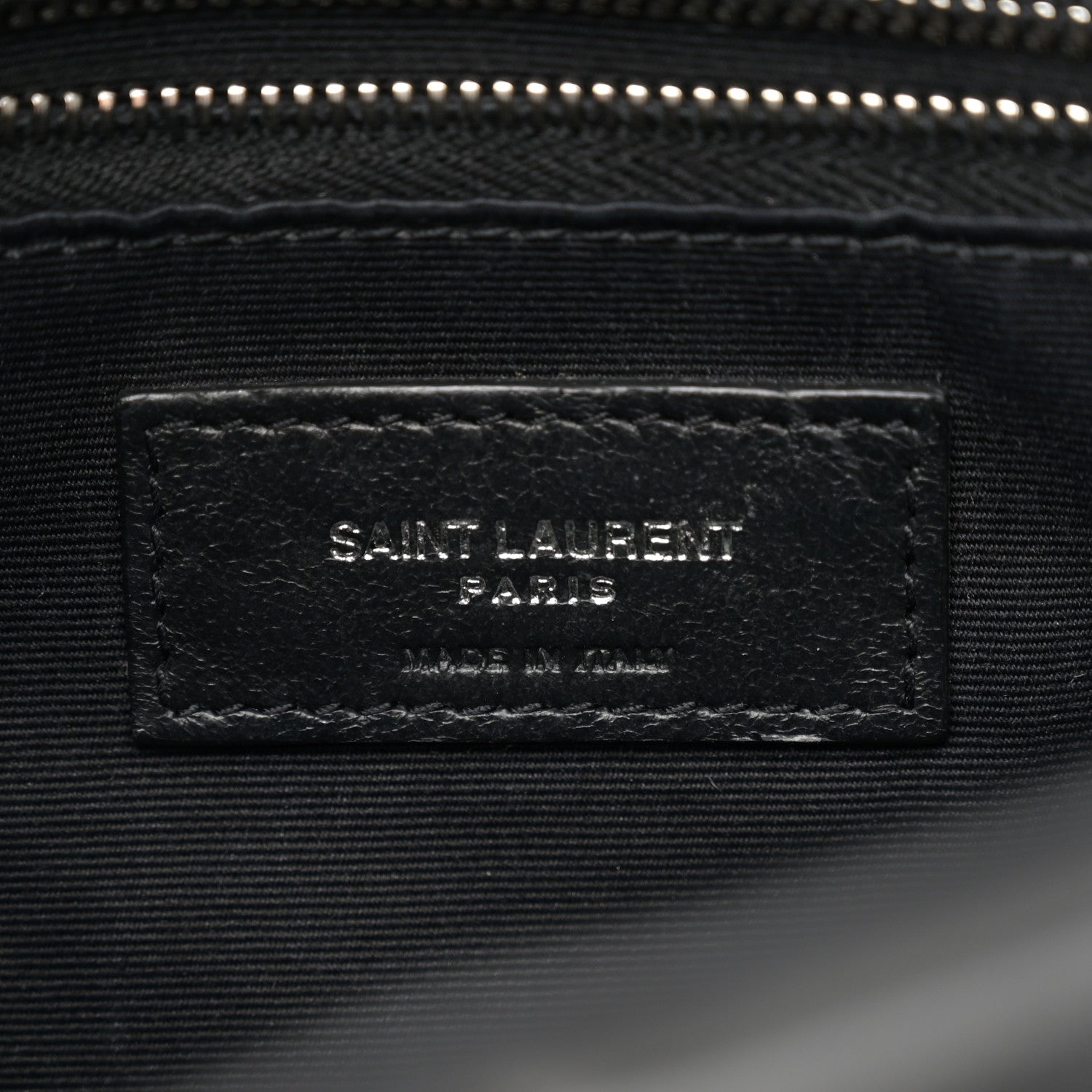 Saint Laurent Lambskin Quilted Toy Loulou Puffer Monogram Chain Satchel Black 6 of 10