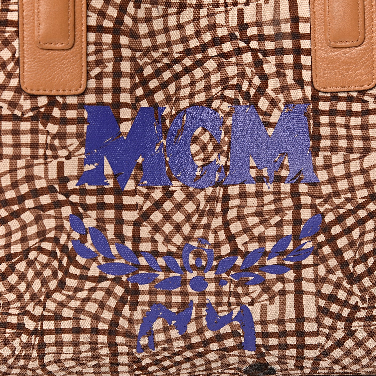 MCM Visetos Medium Liz Reversible Shopper Tote Cognac 11 of 31