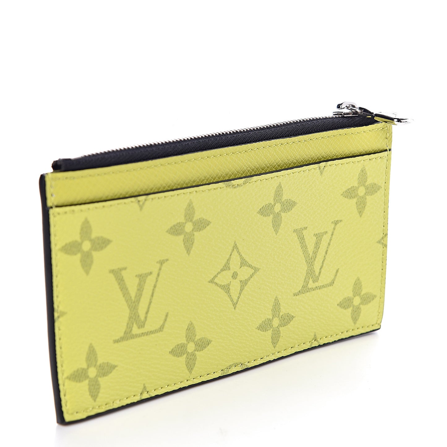 Monogram Taiga Coin Card Holder Yellow