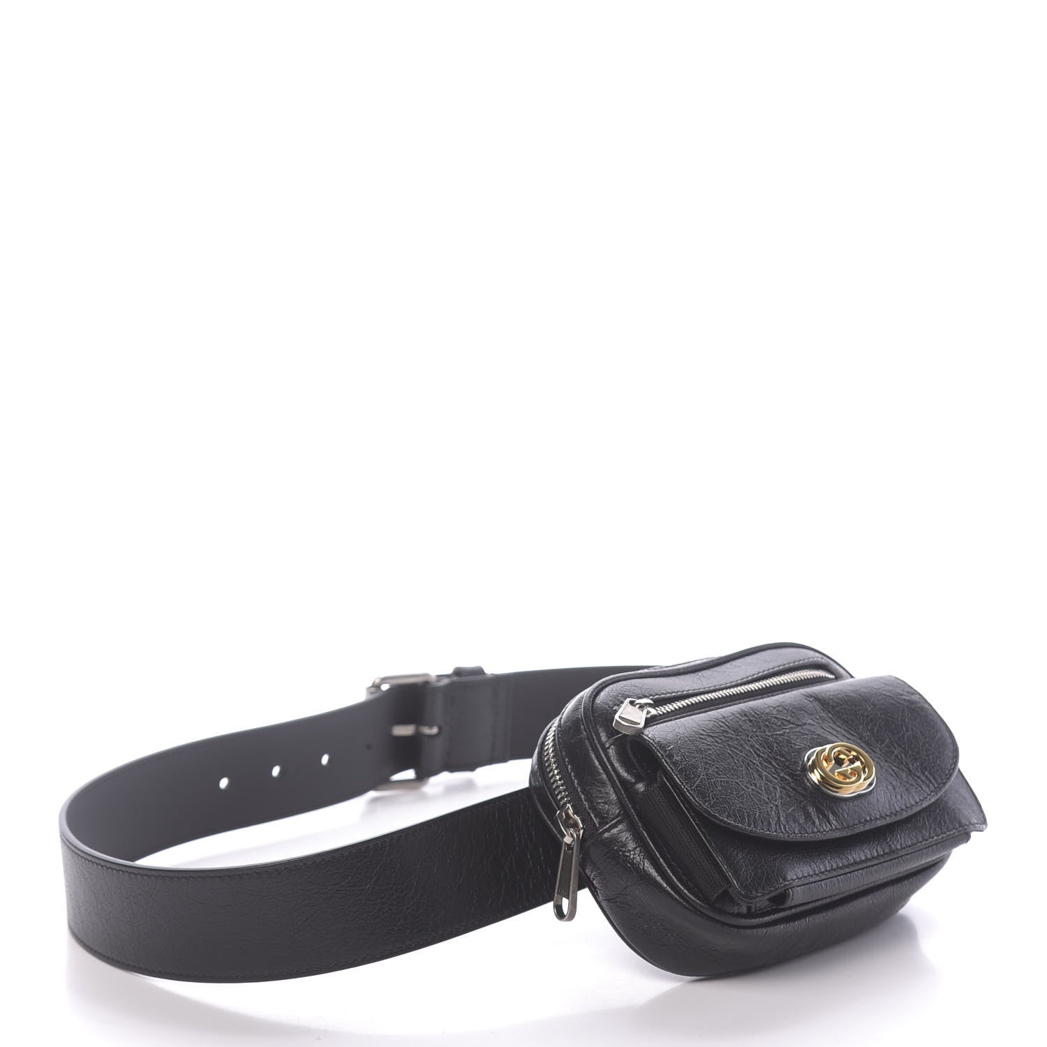 Gucci Fluffy Calfskin Mini Morpheus Belt Bag 90 36 Black 4 of 11