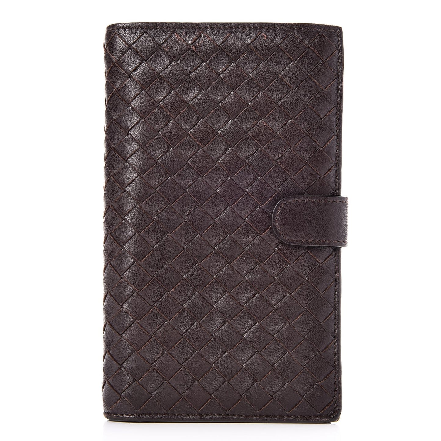 Nappa Intrecciato Continental Wallet Ebano