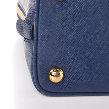 Prada Saffiano Lux Small Promenade Tote Bluette 13 of 17