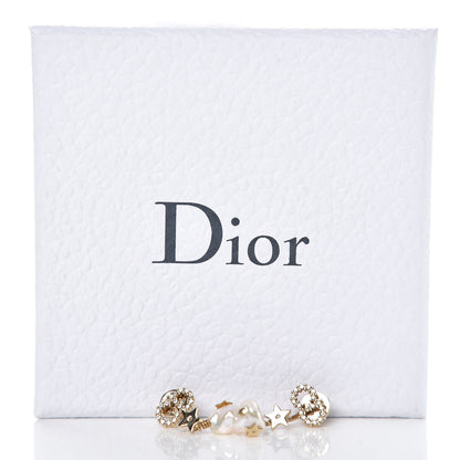 Christian Dior Crystal La Petite Tribale Earrings Gold 5 of 5
