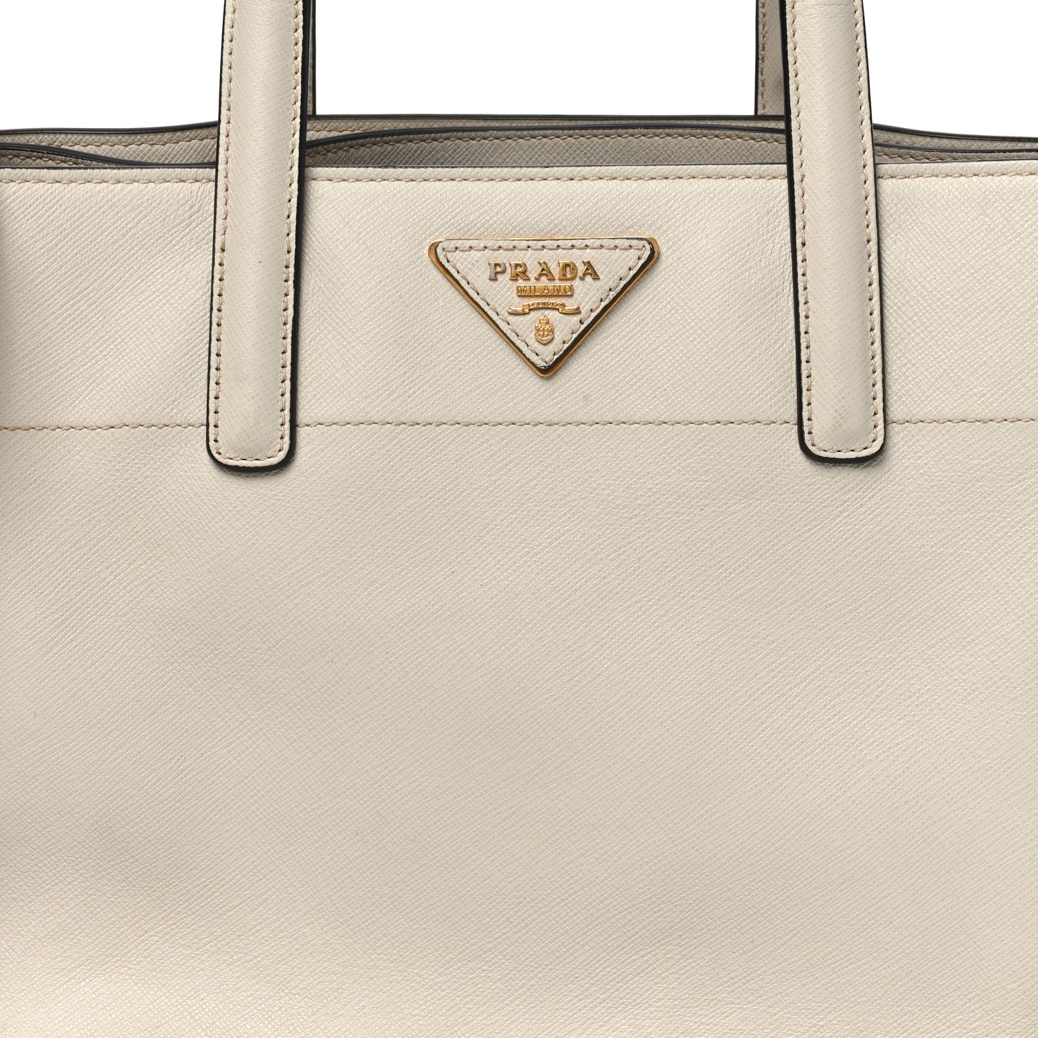 Prada Saffiano Soft Triple Pocket Tote Pomice 1792413 – FASHIONPHILE
