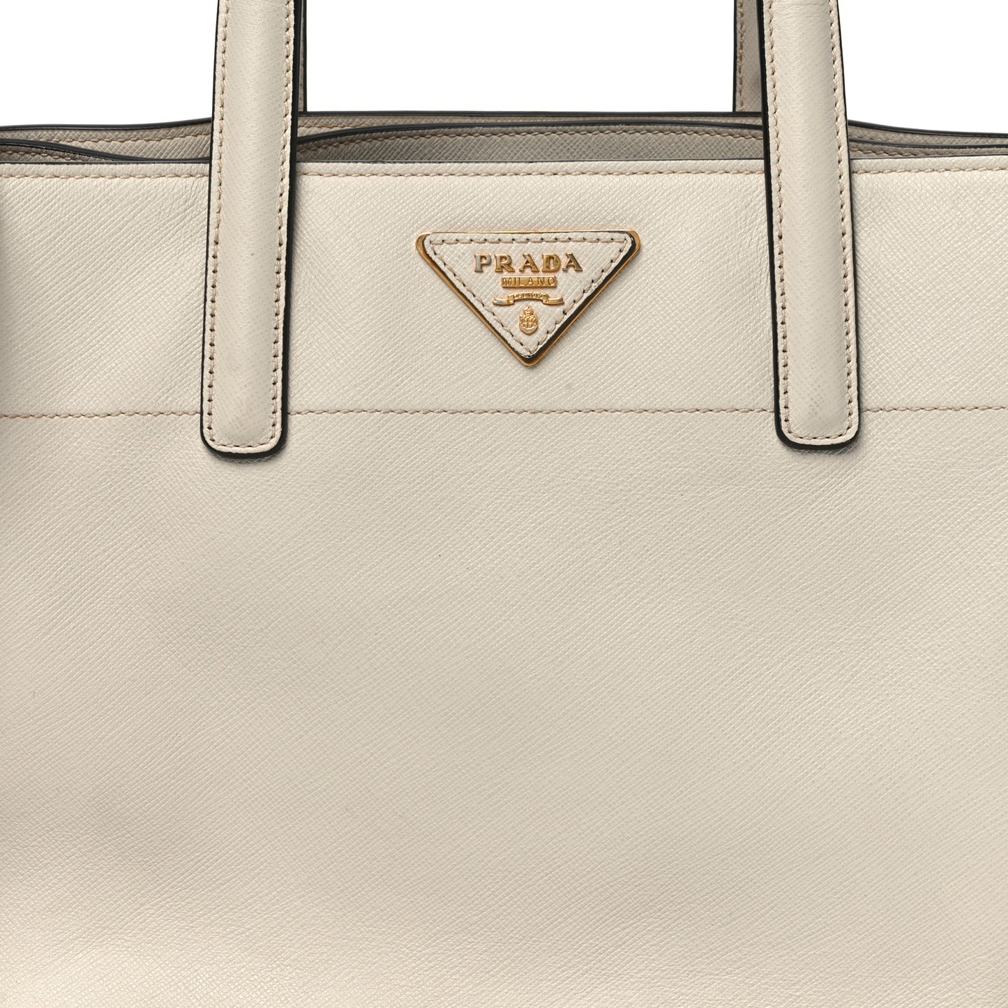 Saffiano Soft Triple Pocket Tote Pomice