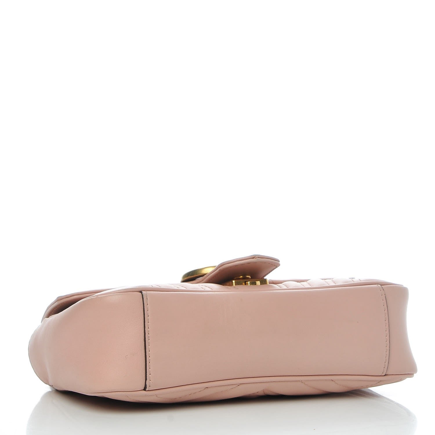 Gucci Calfskin Matelasse Mini GG Marmont Shoulder Bag Perfect Pink 5 of 10