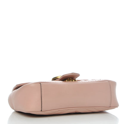 Gucci Calfskin Matelasse Mini GG Marmont Shoulder Bag Perfect Pink 5 of 10