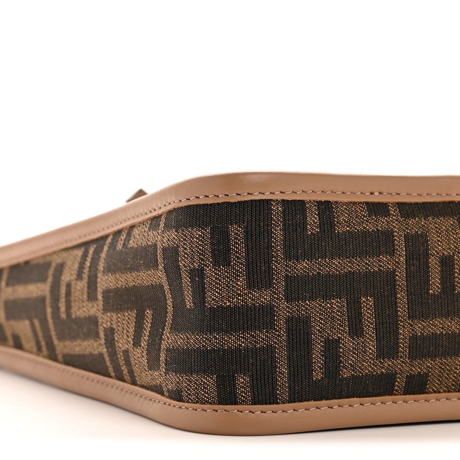Fendi Fabric Jacquard Vitello Grace FF 1974 Mini Fendessence Shoulder Bag Tobacco Moro Ebano 9 of 11