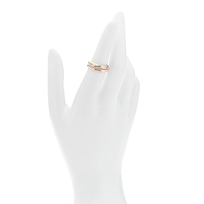 Cartier 18K Pink Yellow White Gold Small Trinity Ring 51 5.75 2 of 5