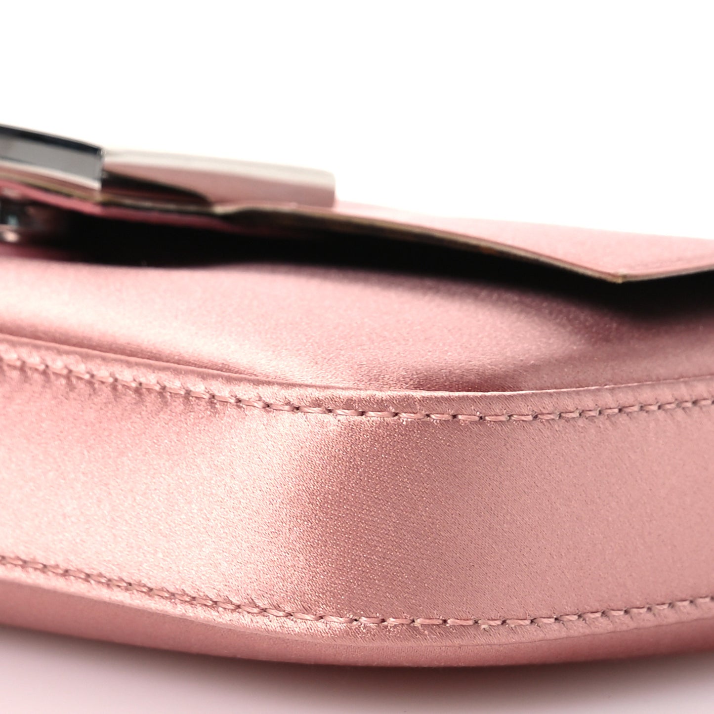 Silk Satin Phone Baguette Blush