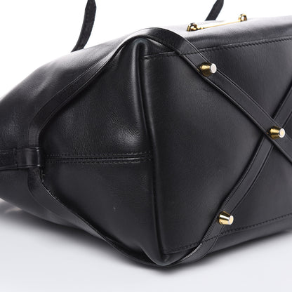 Burberry Calfskin House Check Small Salisbury Tote Black 8 of 15