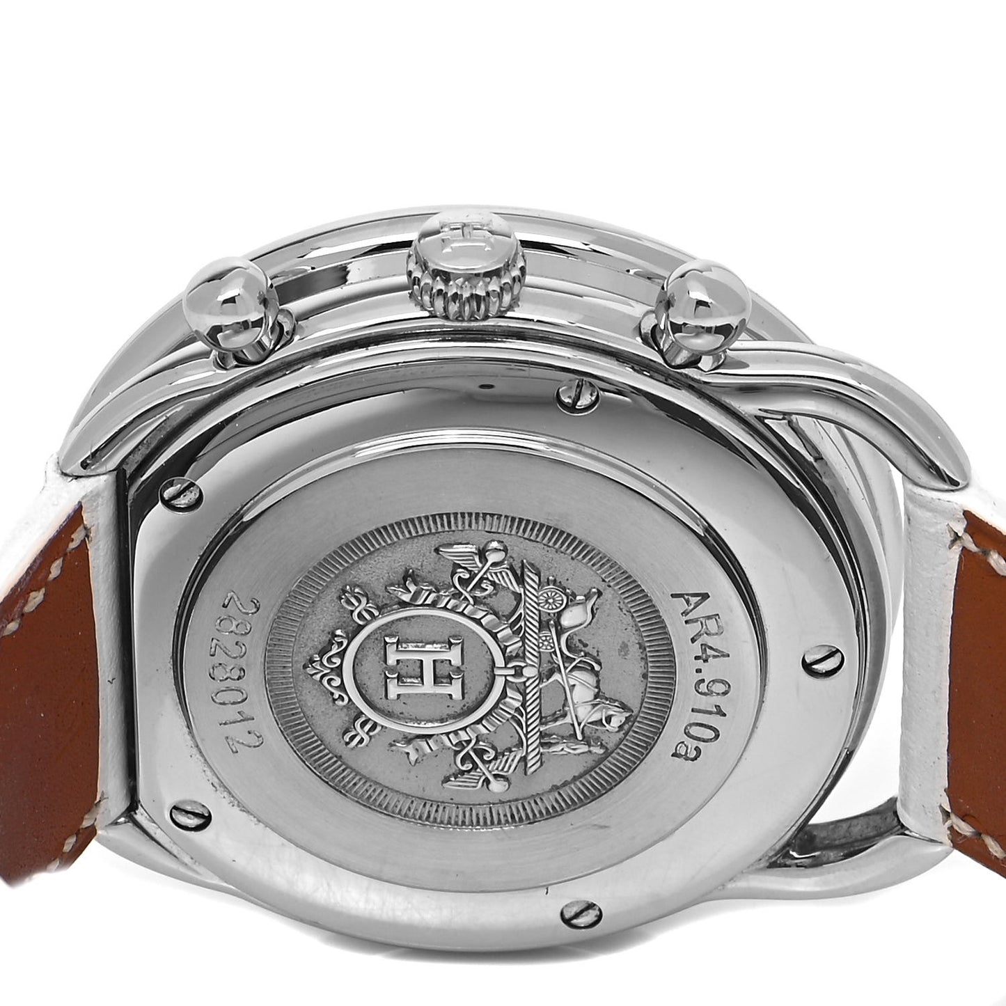Stainless Steel Courchevel 43mm Arceau Automatic Watch Blanc