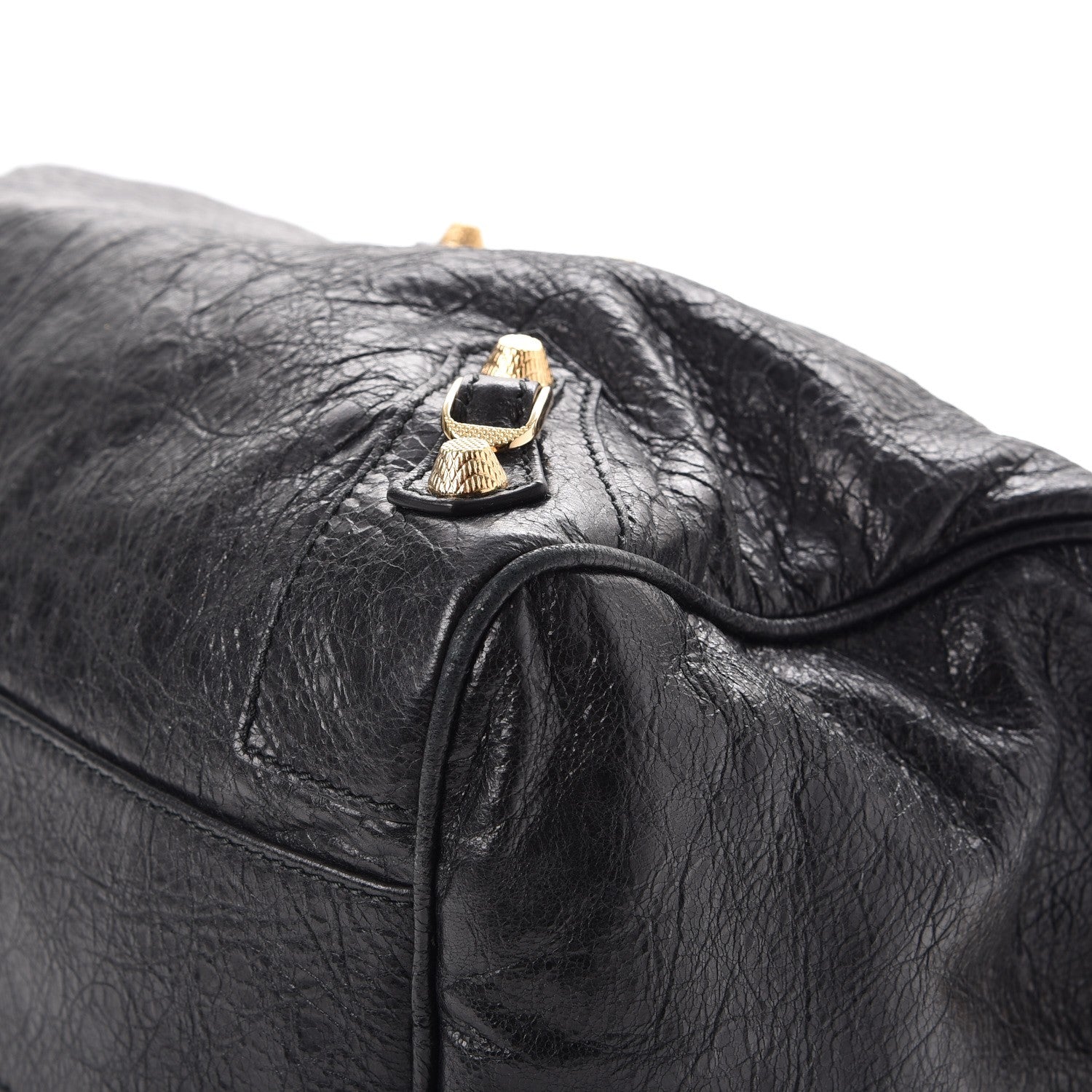 Balenciaga Agneau Giant 12 Gold Hardware Boston Black 10 of 11