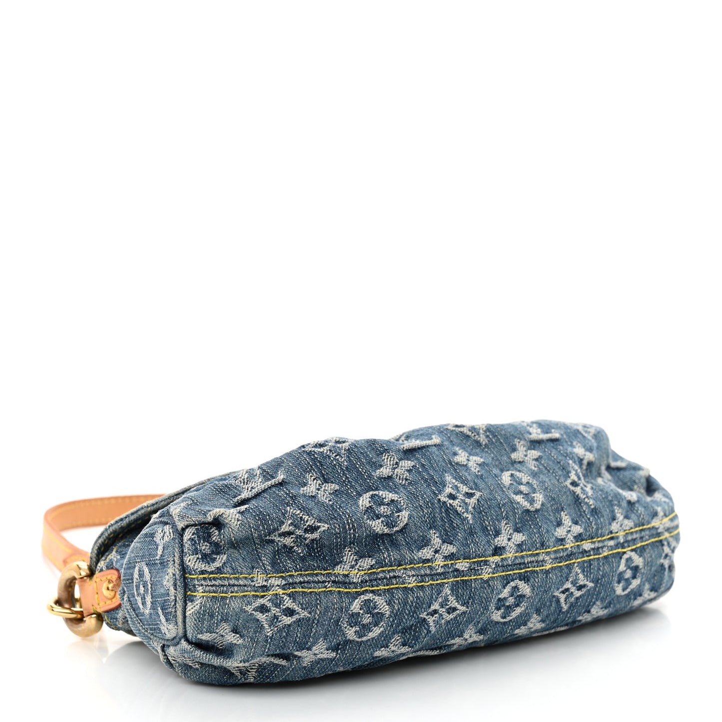 Monogram Denim Mini Pleaty Blue