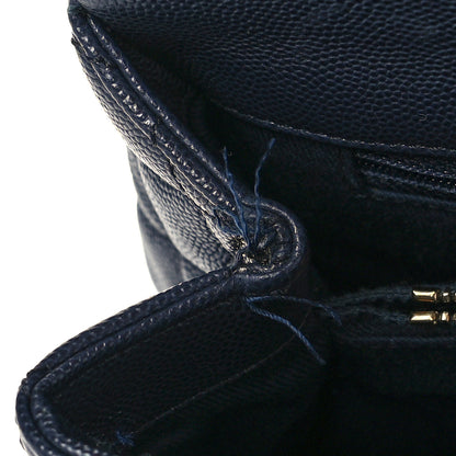 Chanel Caviar Quilted Small Coco Handle Flap Navy 10 of 12