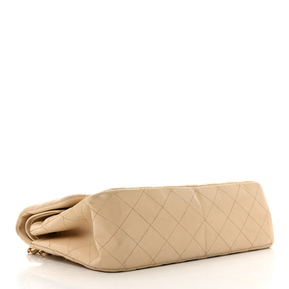 Chanel Lambskin Quilted Jumbo Double Flap Beige Clair 4 of 14