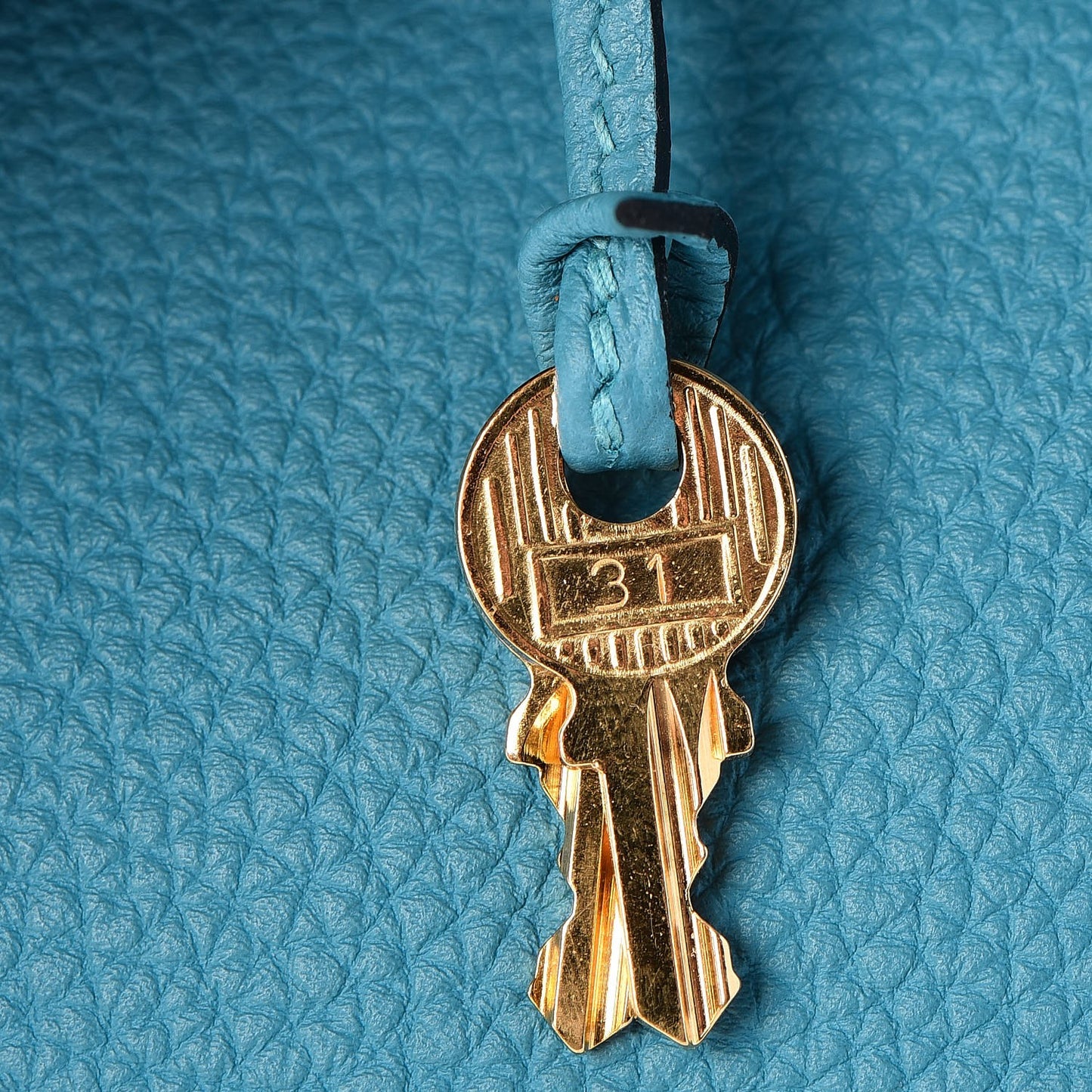 Togo Birkin 35 Turquoise