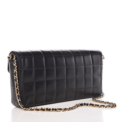 Chanel Lambskin East West Chocolate Bar Flap Black 3 of 8