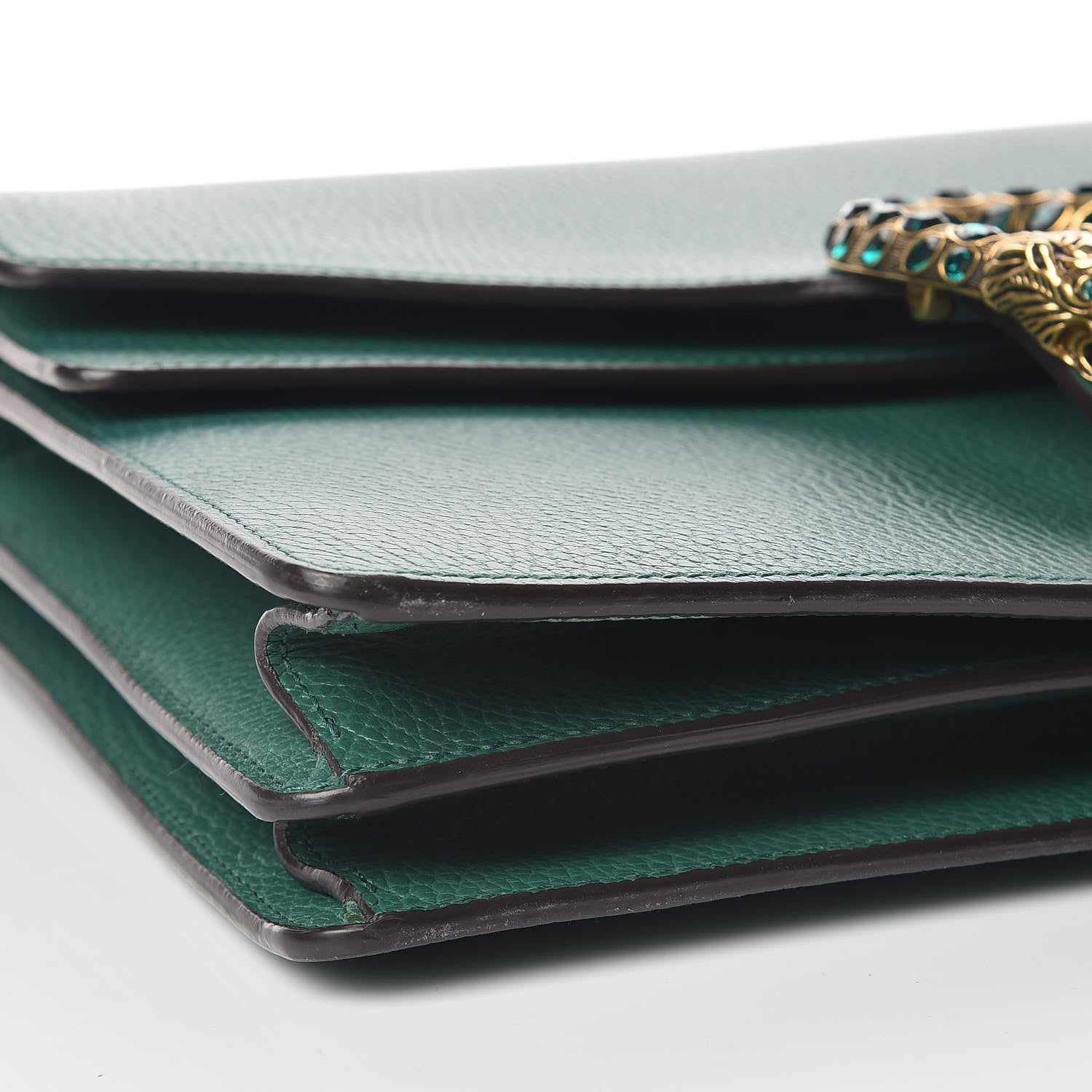 Gucci Dollar Calfskin Crystal Medium Dionysus Shoulder Bag Emerald 8 of 10
