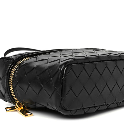 Bottega Veneta Calfskin Intrecciato Bang Bang Vanity Case Black 4 of 11