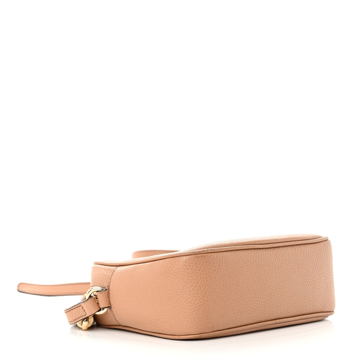 Pebbled Calfskin Small Soho Disco Bag Camelia