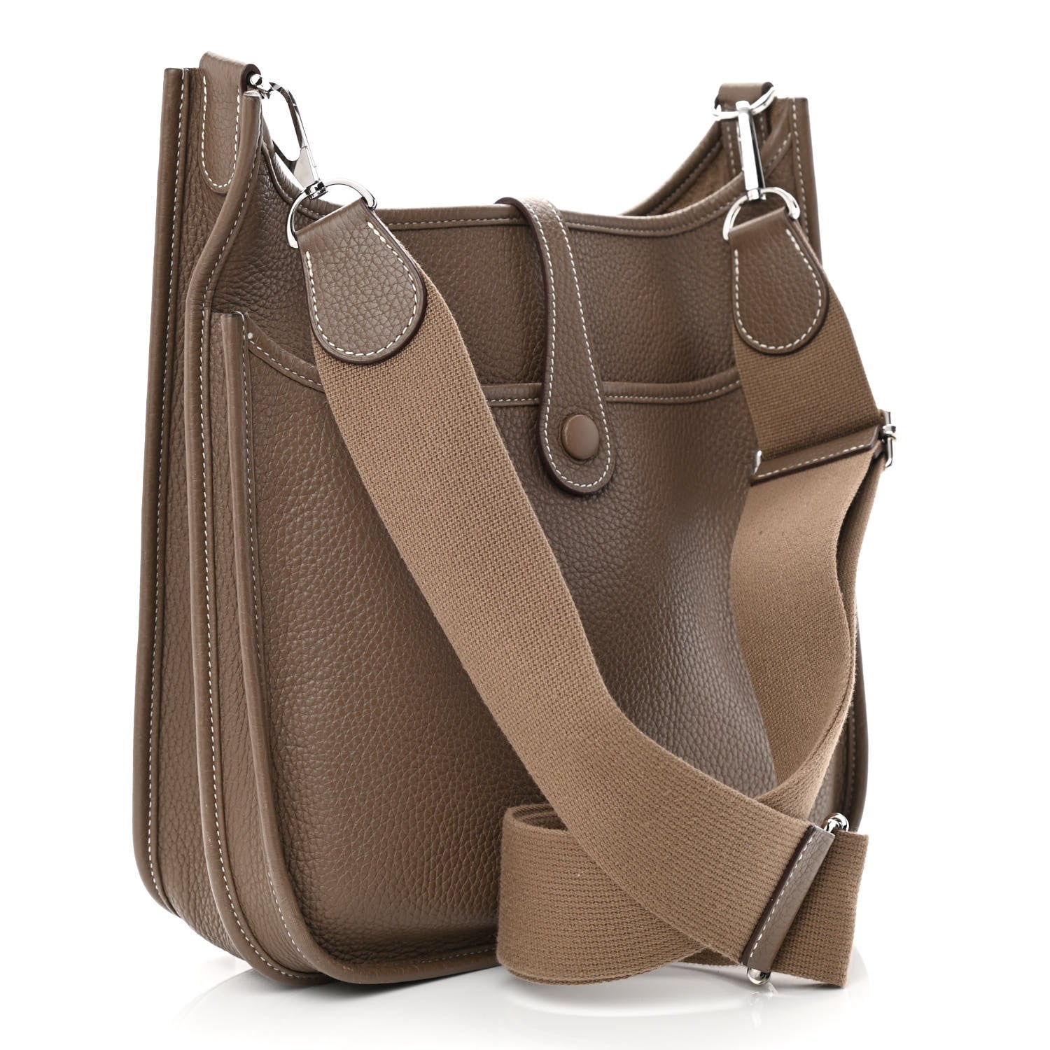 Hermes Taurillon Clemence Evelyne III PM Etoupe 3 of 11