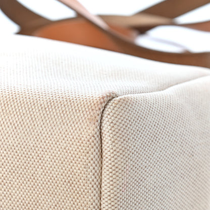 Hermes Toile Vache Calfskin Herbag 30 PM Natural 13 of 16